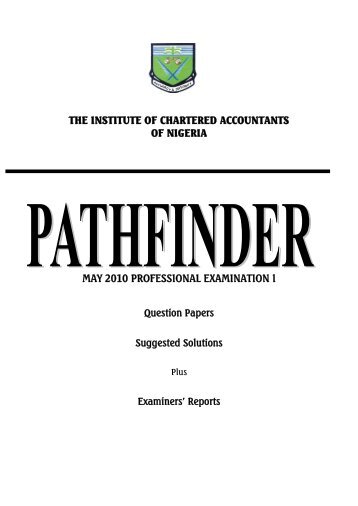 THE INSTITUTE OF CHARTERED ACCOUNTANTS OF NIGERIA ...