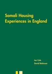 Somali Housing Experiences in England - Sheffield Hallam University