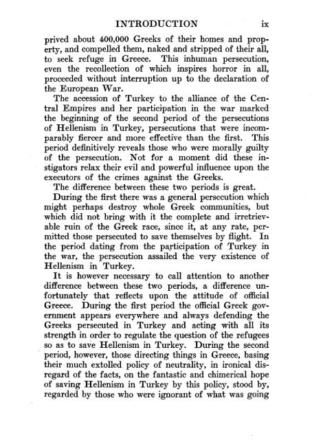 PERSECUTIONS OF THE GREEKS IN TURKEY SINCE THE ...