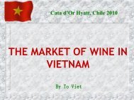 THE MARKET OF WINE IN VIETNAM - ProChile