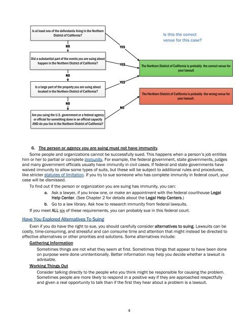 Representing Yourself in Federal Court - United States District Court ...