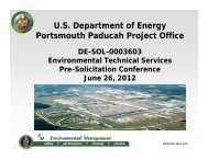 Portsmouth ETS Pre-Solicitation Presentation - U.S. Department of ...