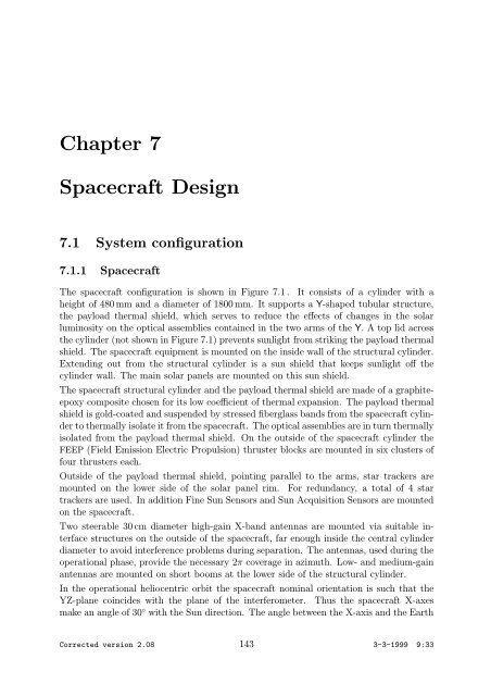 Pre-Phase A Report - Lisa - Nasa