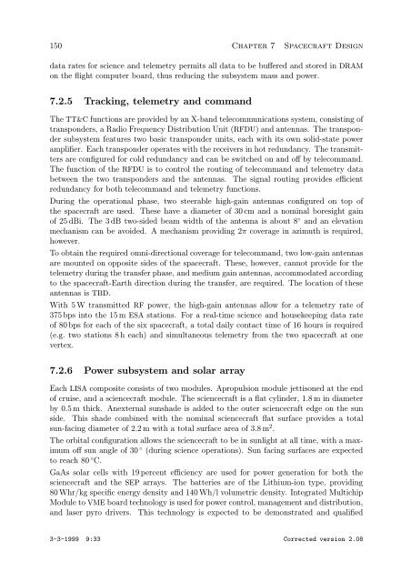 Pre-Phase A Report - Lisa - Nasa