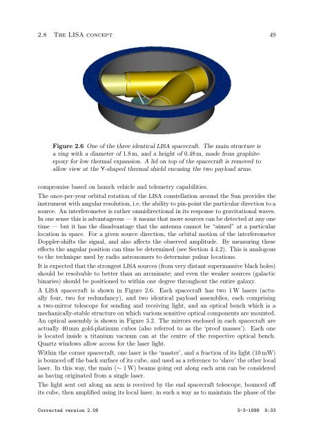 Pre-Phase A Report - Lisa - Nasa