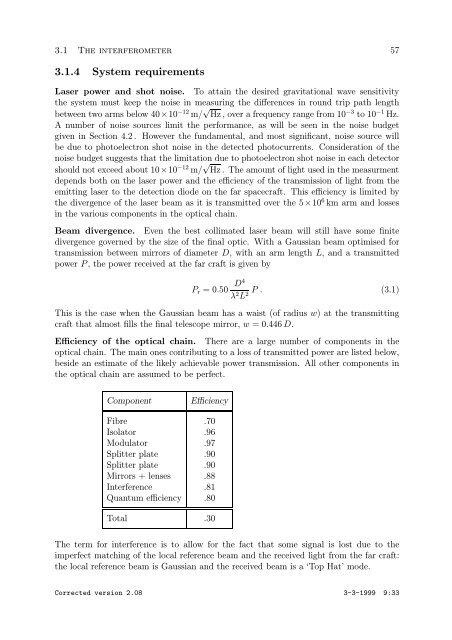 Pre-Phase A Report - Lisa - Nasa