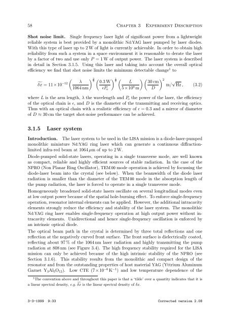 Pre-Phase A Report - Lisa - Nasa