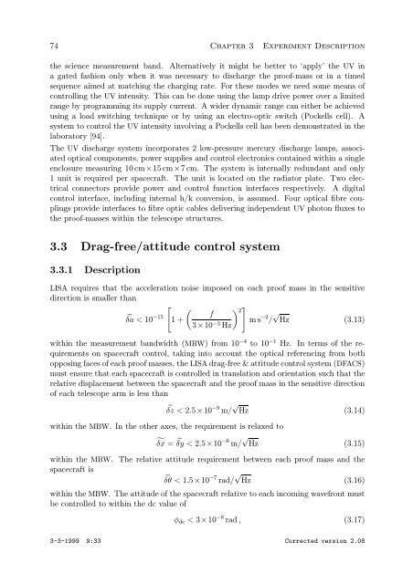 Pre-Phase A Report - Lisa - Nasa