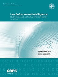 Law Enforcement Intelligence: - OJP Information Technology ...