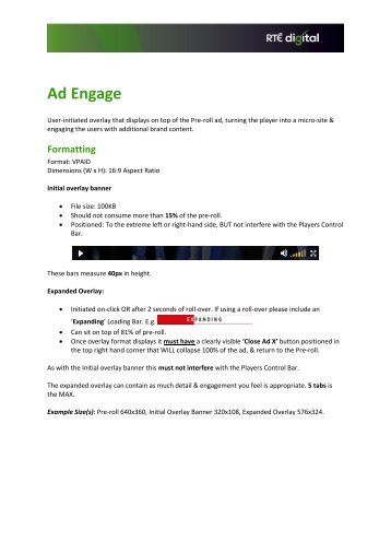 Ad Engage - RTÉ