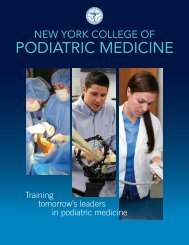 NYCPM Viewbook - New York College of Podiatric Medicine