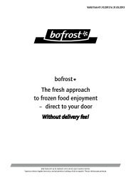 bofrost The fresh approach to frozen food enjoyment – direct to your ...