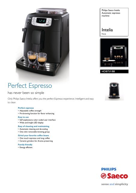 HD8751/88 Philips Automatic espresso machine