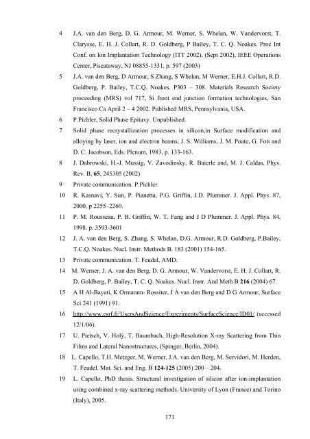 Damage formation and annealing studies of low energy ion implants ...