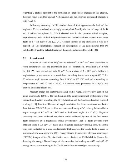 Damage formation and annealing studies of low energy ion implants ...