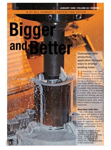 Toolmakers offer productive, application-focused ways to enlarge ...