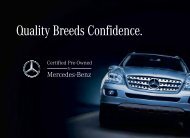 Download The CPO Brochure - Mercedes-Benz USA