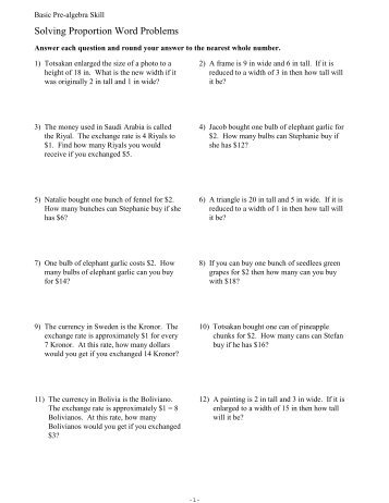 Word problems   a complete course in algebra   themathpage