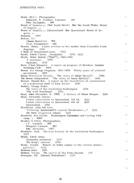 Author / Title Index - Library - Central Queensland University