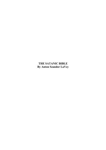 THE SATANIC BIBLE - Home