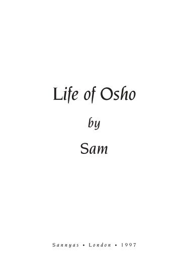 Life of Osho - Enlightened Beings
