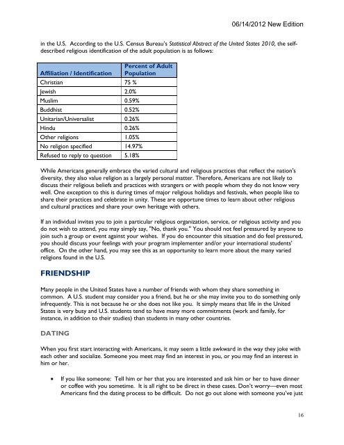 Pre-Departure Orientation Manual - US Agency for International ...