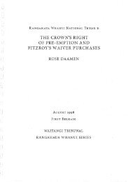 the crown's right of pre-emption and fitzroy's ... - Waitangi Tribunal