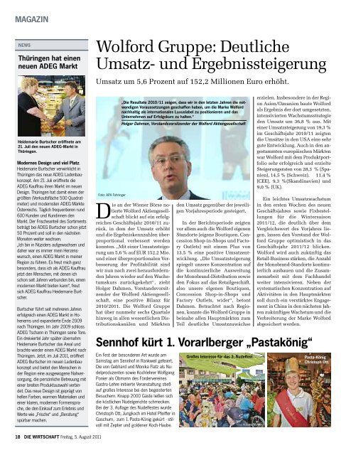 Die Wirtschaft Nr. 31-32 vom 5. August 2011