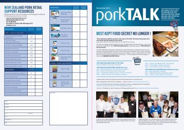 porkTALK - November 2012 - NZ Pork