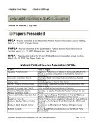 Midwest Political Science Association (MPSA) - American Political ...