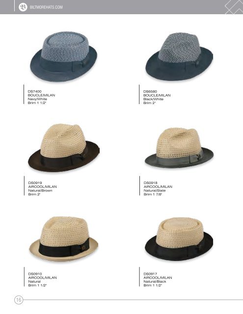 Spring & Summer 2011 - Biltmore Hats