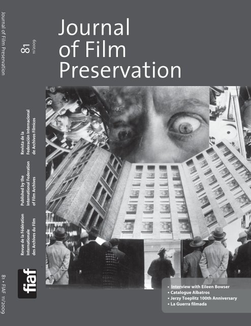 Journal of Film Preservation - FIAF