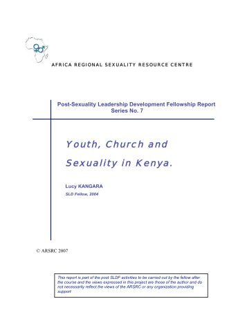 Youth, Church and Sexuality in Kenya - Africa Regional Sexuality ...