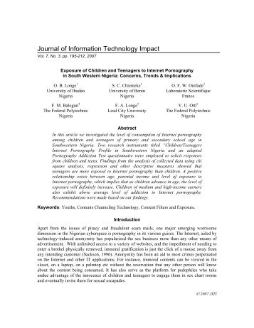 View - Journal of Information Technology Impact (JITI)