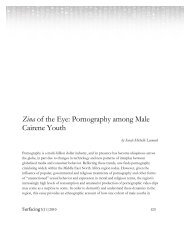 Zina of the Eye: Pornography among Male Cairene Youth