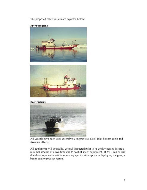 IHA Application: Seismic Surveys in Cook Inlet by Marathon Oil ...