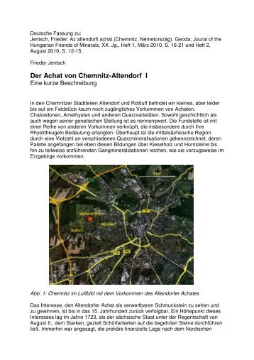 Der Achat von Chemnitz-Altendorf I - Porphyrkugel.de