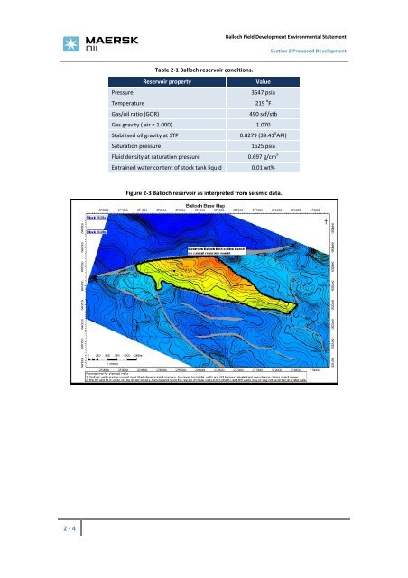 Environmental Statement - Maersk Oil