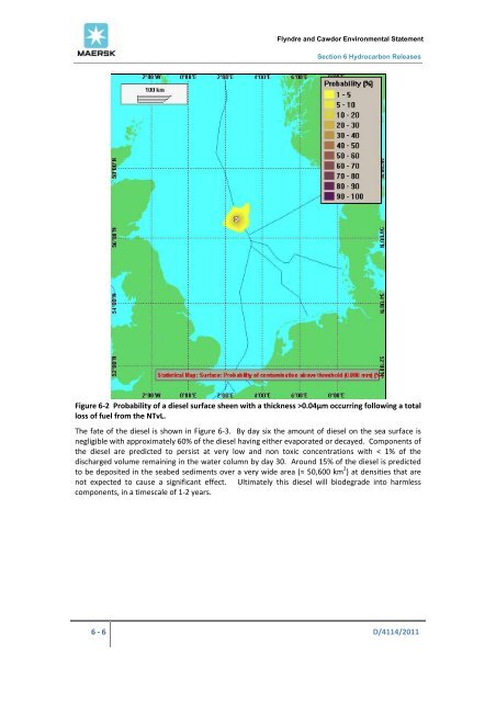 Environmental statement - Flyndre and Cawdor - Maersk Oil