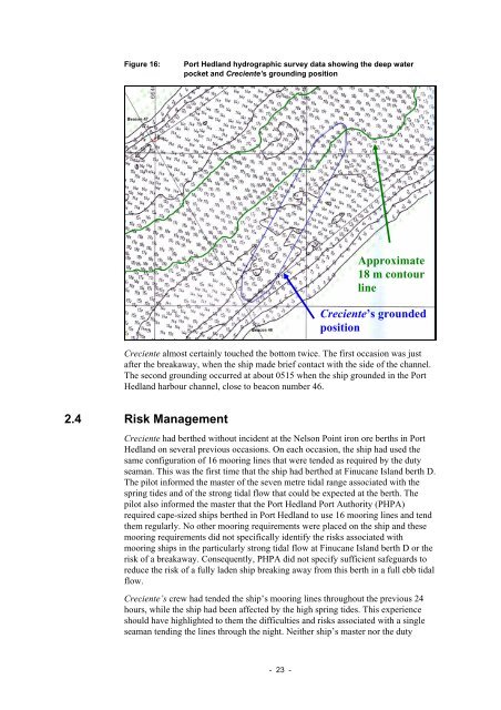 Marine Occurrence report 232 - Australian Transport Safety Bureau