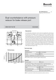 Dual counterbalance with pressure reducer for brake release port