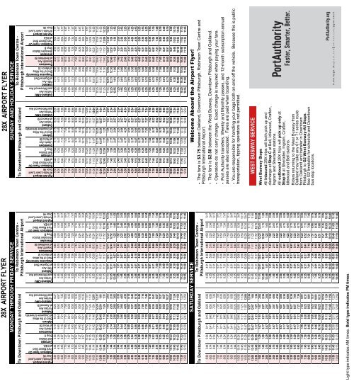 28X Airport Flyer Pittsburgh Port Authority of Allegheny County