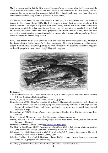 Muc Mhara Ireland's Smallest Whale - Marine Institute Open Access ...