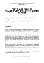 port choice model of transshipment cargo using system dynamics