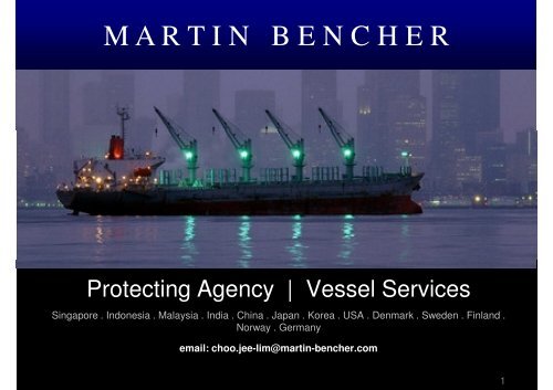 Protecting Agency | Vessel Services - Martin Bencher