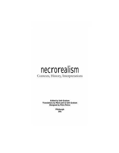 necrorealism - Russian Film Symposium