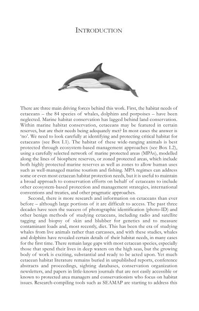 Marine protected areas for whales, dolphins, and porpoises: a world ...