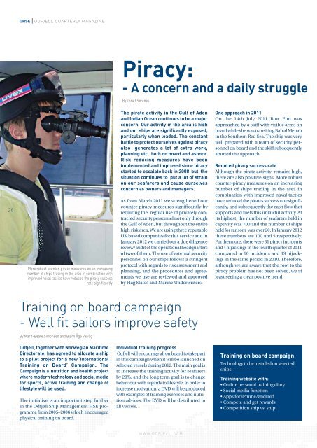 Quarterly March 2012 - Odfjell