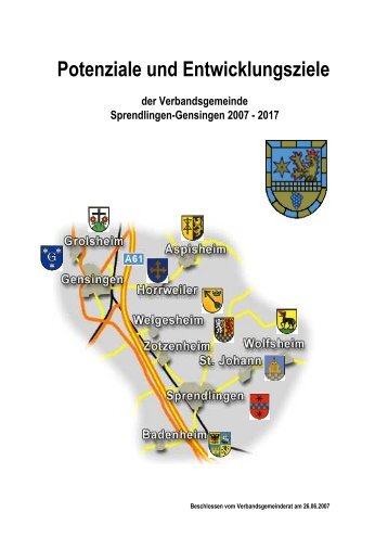 Entwicklungskonzept VG 2007-2017 - Verbandsgemeinde ...