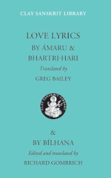 Love Lyrics - Clay Sanskrit Library